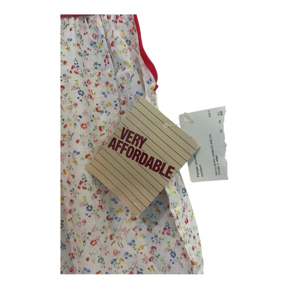 Vintage Silin Floral House Dress (NWT) made in USA sz L - Picture 2 of 4